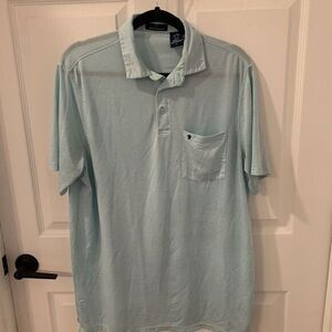 Simply Southern Polo Shirt Mens L Large Striped Short Sleeve‎ Stretch Golf
